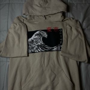 Graphic Beish pull over hoodie